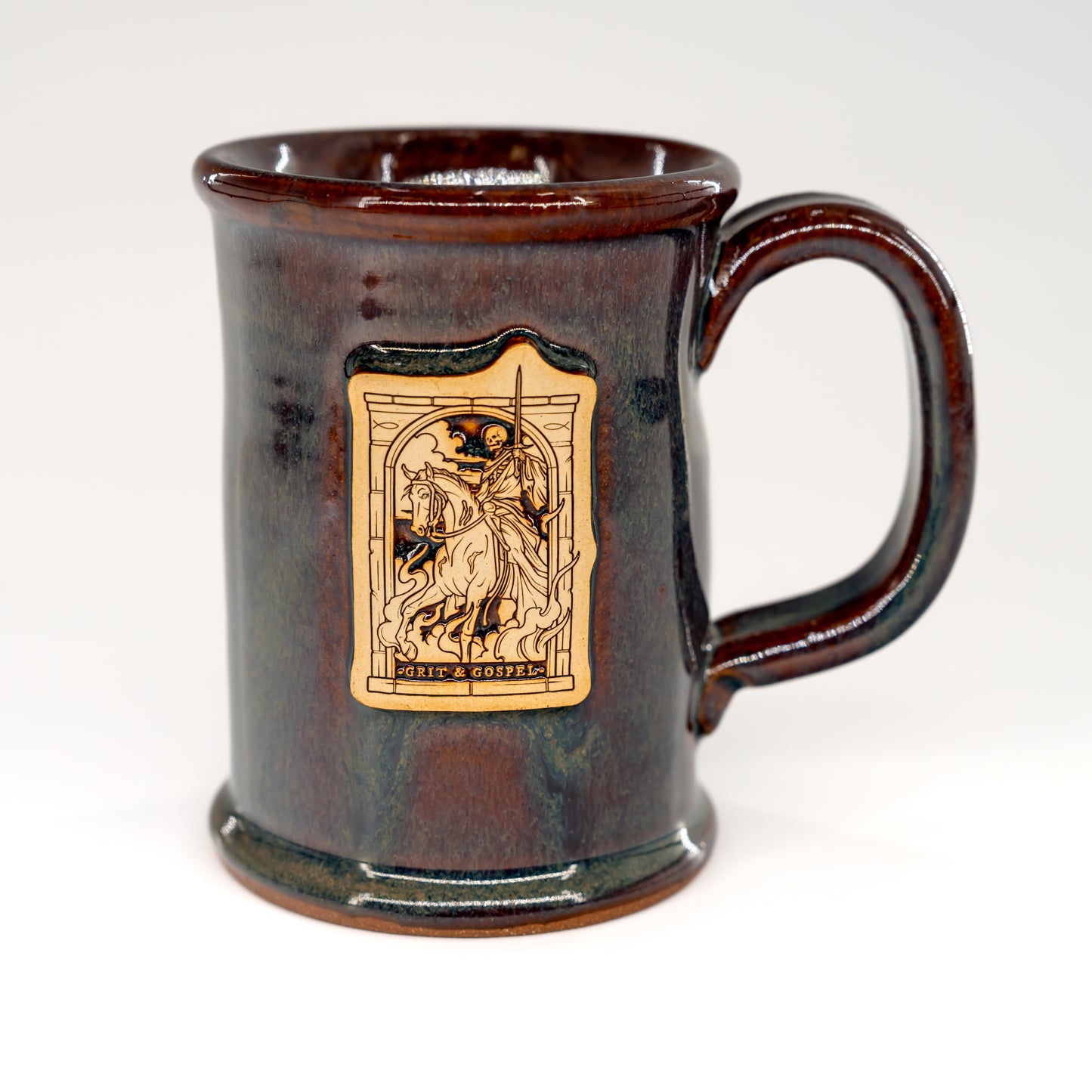 Pale Horse Ceramic Mug Hand Thrown