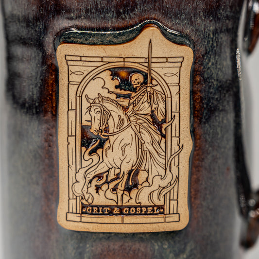 Pale Horse Ceramic Mug Hand Thrown