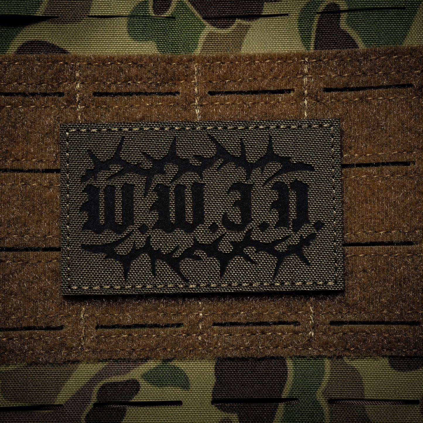 WWJD Laser Cut IR PVC Velcro Patch – Faith-Based Tactical Gear