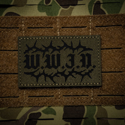 WWJD Laser Cut IR PVC Velcro Patch – Faith-Based Tactical Gear