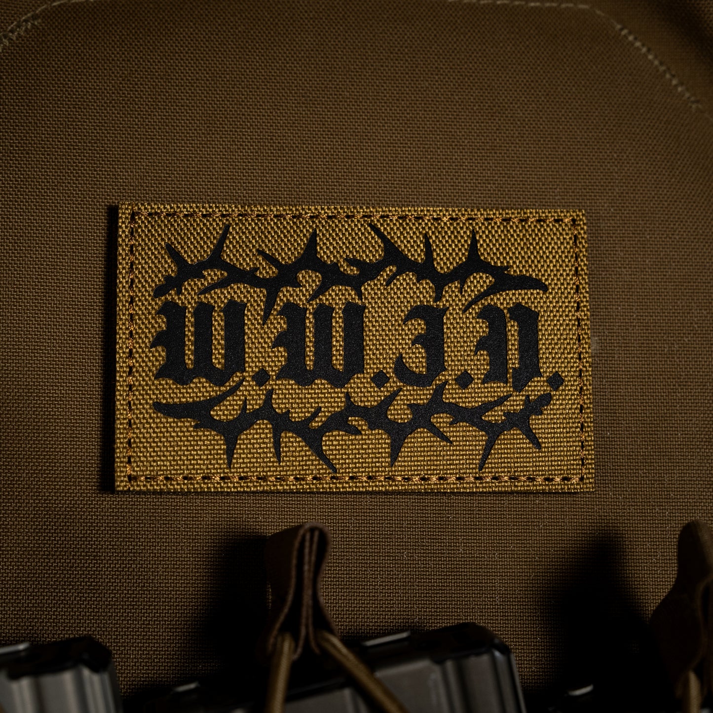 WWJD Laser Cut IR PVC Velcro Patch – Faith-Based Tactical Gear