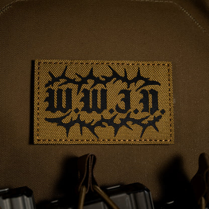 WWJD Laser Cut IR PVC Velcro Patch – Faith-Based Tactical Gear